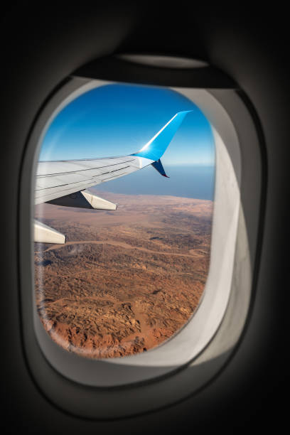 istock Sahara Desert and Red Sea through the Airplane Window 1067775056