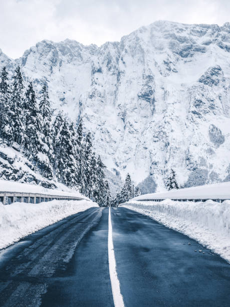 istock Winter roads in the mountains 1067785204