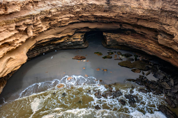 istock Dramatic Atlantic Ocean beach, Akhfennir,Tarfaya, Morocco, North Africa. 1067787400