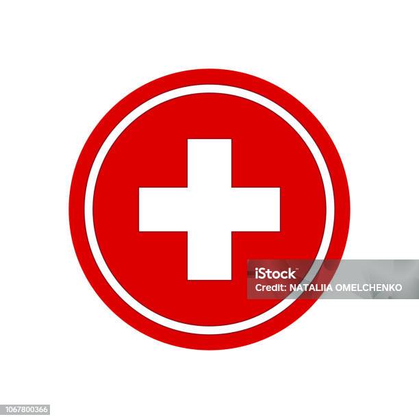 Healthcare Plus Sign Medical Symbol Vector Stock Illustration - Download Image Now - Cross Shape, Accidents and Disasters, Healthcare And Medicine