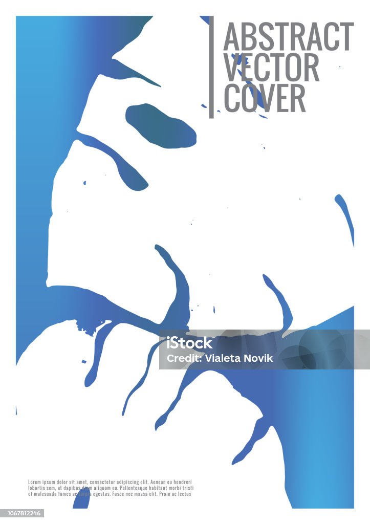Blue Cover Abstract Blue Cover Design Template Stock Illustration - Download Image Now ...