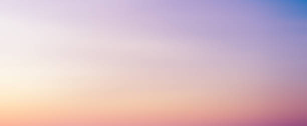 resumo blur cena de horizonte beleza com pastéis multi cor de fundo e efeito de luz brilhante para o projeto como banner, anúncios e conceito de apresentação - lavender coloured - fotografias e filmes do acervo