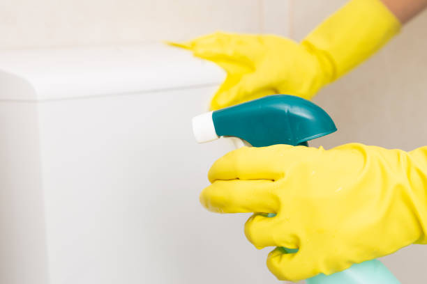 istock Selective focus picture of disinfectant spray 1067813850