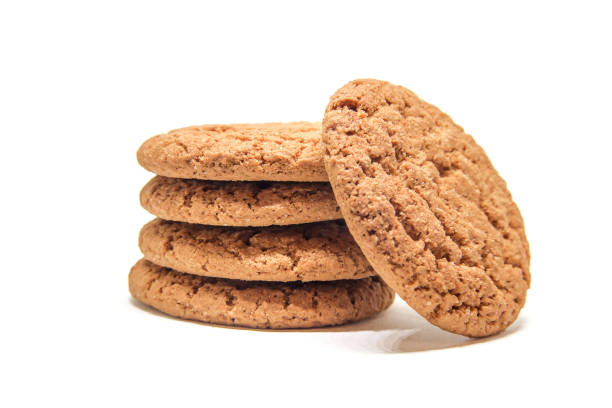istock Cookies with seeds on a white background. Isolate. Selective focus. food 1067816698