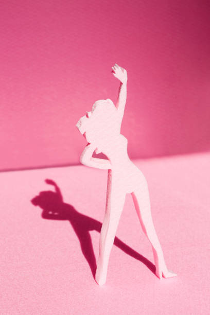 istock Girl made of pink polystyrene 1067831704