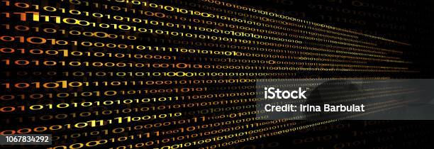 Computer Binary Code Of 1 And 0 Computer Technology Background Vector ...