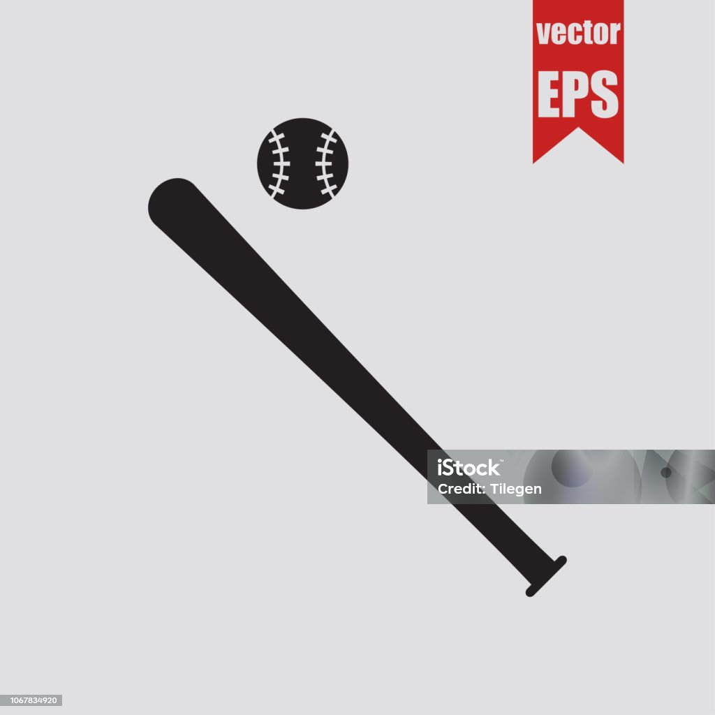 Baseball icon.Vector illustration. Baseball Bat stock vector