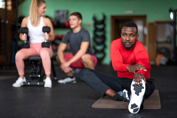 istock Exercising at the gym 1067835758