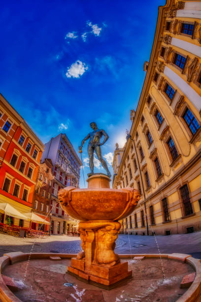 istock The Swordsman sculpture (HDRi) 1067835916