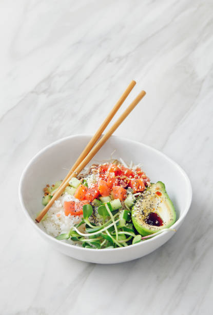 istock Poke bowl with ponzu dressing 1067837902