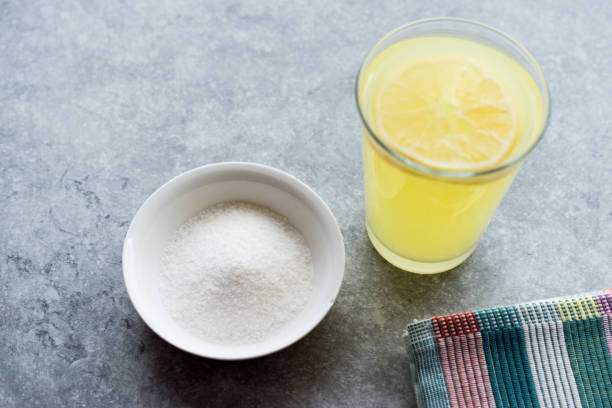istock Instant Lemon Flavored Fruit Juice Pectin Powder for Lemonade Beverage. 1067840776