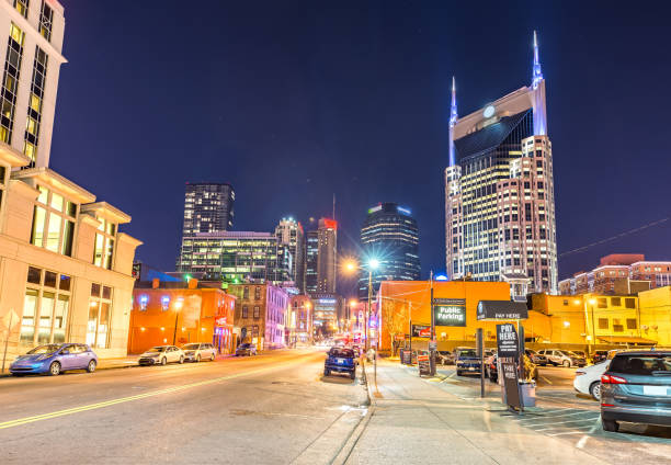 istock Street in Nashville, TN at Night 1067843732