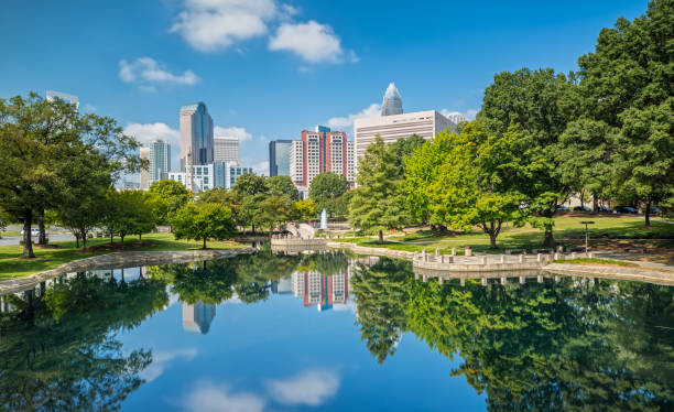 istock Charlotte, NC Skyline from Marshall Park 1067853618