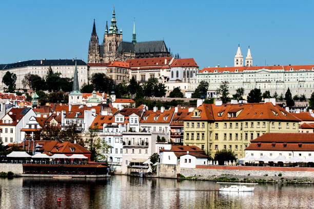 istock Panorama of Prague in color 1067854548