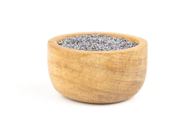 istock Czech blue poppy seeds isolated on white 1067854834
