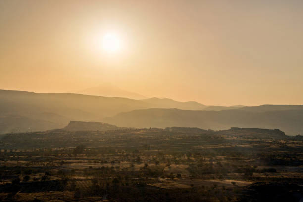istock mountain range at sunrise in Cappadocia 1067858696