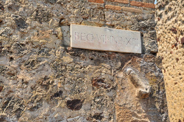 istock Facade of the Lupanar of Pompeii 1067865430