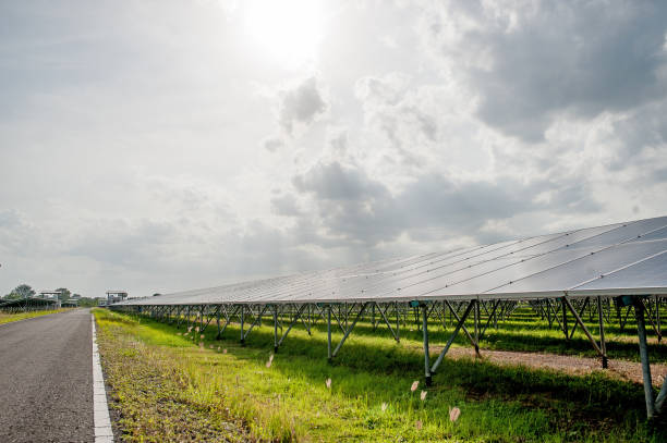 istock Solar panels, solar panels, alternative power supply - selected focus, copy space Natural energy 1067883698