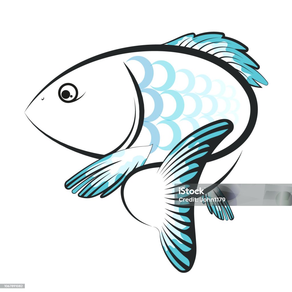 Fish Vector Design Simple Fish Design Vector Stock Illustration - Download Image Now - Abstract ...