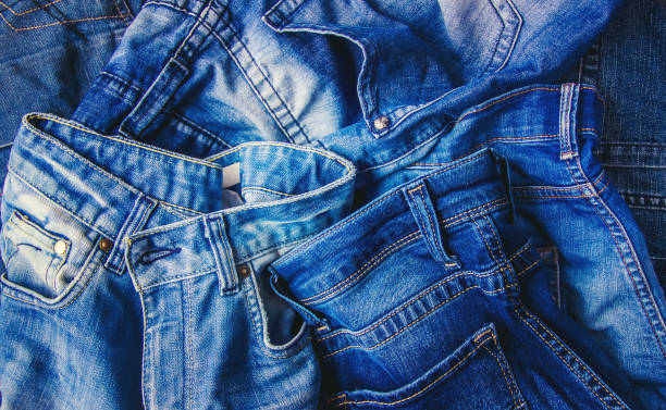 istock Jeans. Stylish clothes. Selective focus. Shopping time. 1067891138