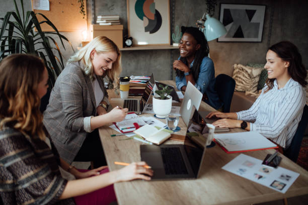 istock Group of working women in the office 1067891642