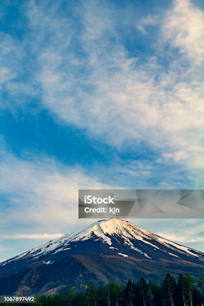 Mtfuji In The Summer Summer Blue Sky Japan Stock Photo - Download Image Now - Beauty, Beauty In Nature, Cloudscape