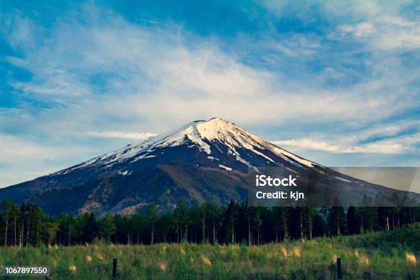 Mtfuji In The Summer Summer Blue Sky Japan Stock Photo - Download Image Now - Beauty, Beauty In Nature, Cloudscape