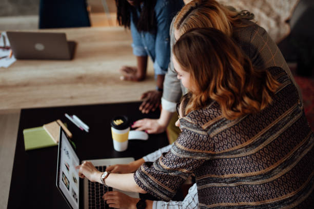 istock Businesswomen in the office 1067899764