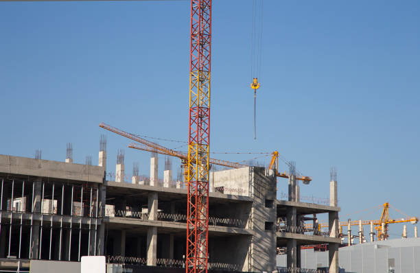 istock Multi-storey building under construction (new residential complex), Moscow, Russia 1067900370