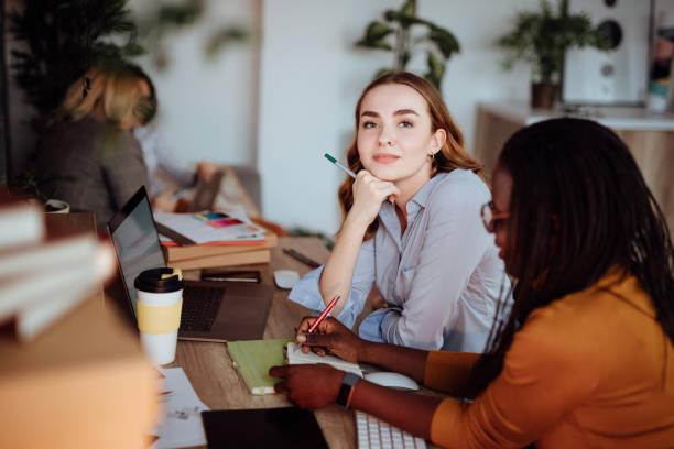istock Two Businesswomen Working On Computer In Office 1067900758