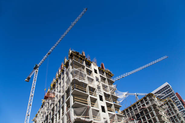 istock Multi-storey building under construction (new residential complex), Moscow, Russia 1067902822