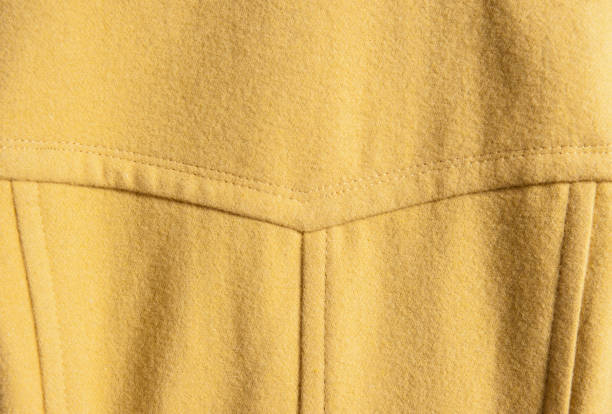 istock Yellow nylon clothing fabric close-up illustration 1067908008