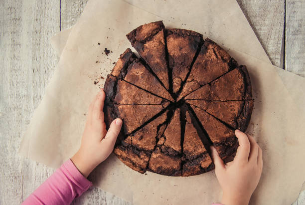 istock chocolate brownie, selective focus. food and drink. 1067911776