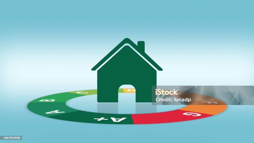 Energy Efficiency Chart Stock Illustration Download Image Now Blue