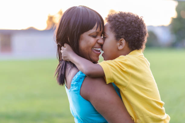 istock Little boy and his mom 1067929006