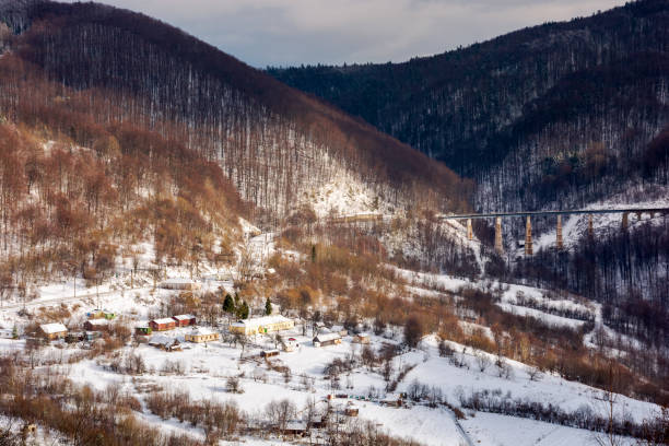 istock winter rail road transportation in mountains 1067932526