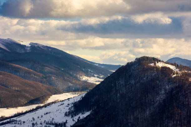 istock beautiful winter scenery of Carpathian mountains 1067935074