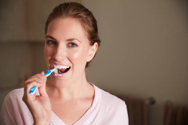istock Brush twice a day to keep the dentist away 1067957184