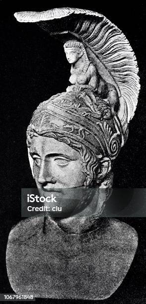 Classical Greek Marble Head Of Ares Stock Illustration - Download Image Now - Ares, Classical Greek, Greece