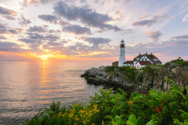 istock Sunrise from Fort Williams Park in Cape Elizabeth Maine 1067961908