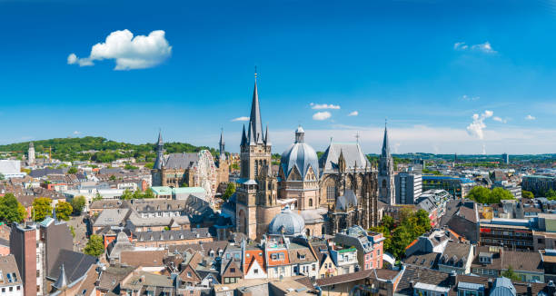 City of Aachen, Germany stock photo