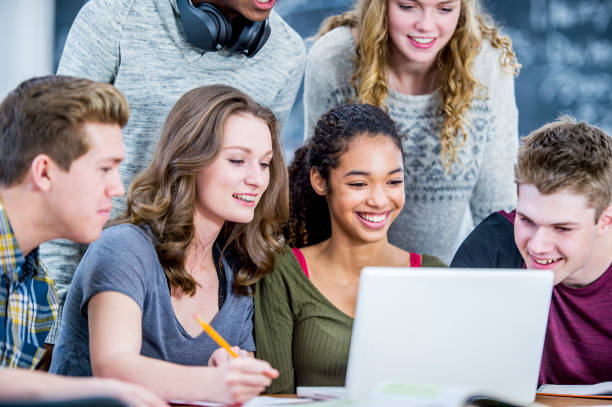 istock Diverse group of friends studying 1067993402