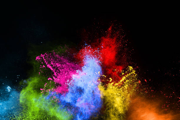 istock abstract colored dust explosion on a black background.abstract powder splatted background,Freeze motion of color powder exploding/throwing color powder, multicolored glitter texture. 1067997788