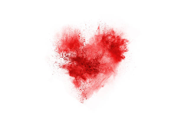 istock abstract red dust explosion on white background. abstract red powder splatted on white background, Freeze motion of red powder exploding. 1067998360