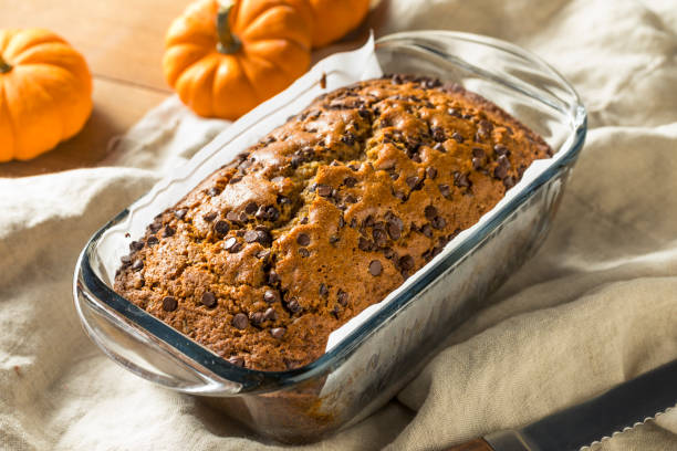istock Homemade Chocolate Chip Pumpkin Bread 1068006458