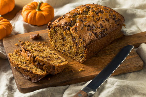 istock Homemade Chocolate Chip Pumpkin Bread 1068006634