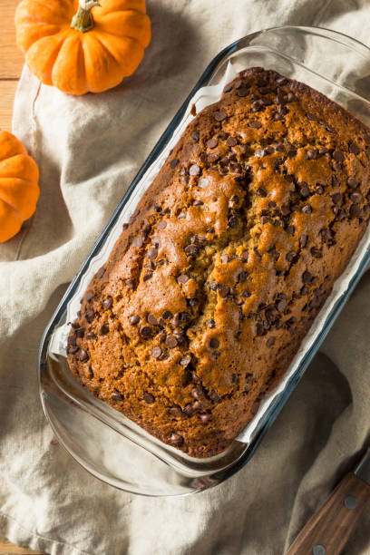 istock Homemade Chocolate Chip Pumpkin Bread 1068006974