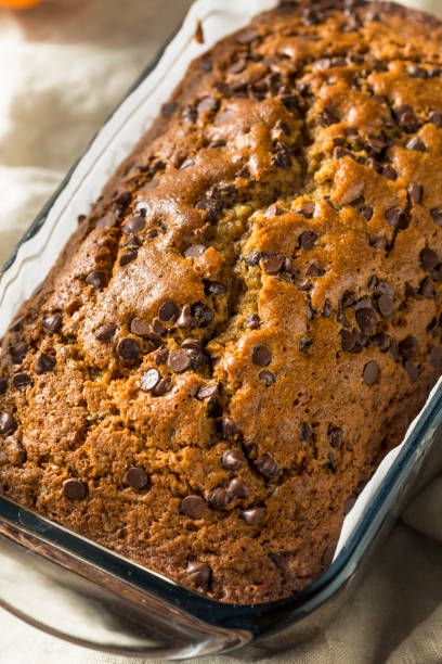 istock Homemade Chocolate Chip Pumpkin Bread 1068007042