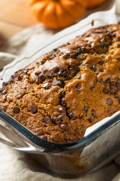 istock Homemade Chocolate Chip Pumpkin Bread 1068007118