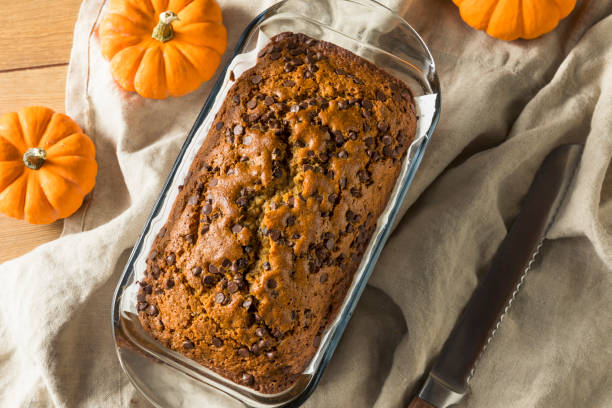 istock Homemade Chocolate Chip Pumpkin Bread 1068009458